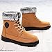Winter Boots for Women Fashion Waterproof Snow Boot for Women Faux Fur Cozy Warm Insulated Winter Booties Lace Up Mid Calf Outdoor Shoes for Walking Hiking