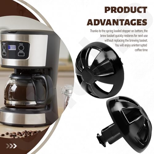 Image of 2 Pack Coffee Maker Brew Basket Water Stop Valve Kit for Mr. Coffee Black and Decker Hamilton Coffee Maker Parts 990117900 990237500 Coffee Maker Parts for 49976 49954 49947 49966 49957 49958 | for Mr. Coffee Black and Decker Hamilton Coffee Maker Parts 990117900 990237500 for 49976 49954 49947 49966 49957 49958