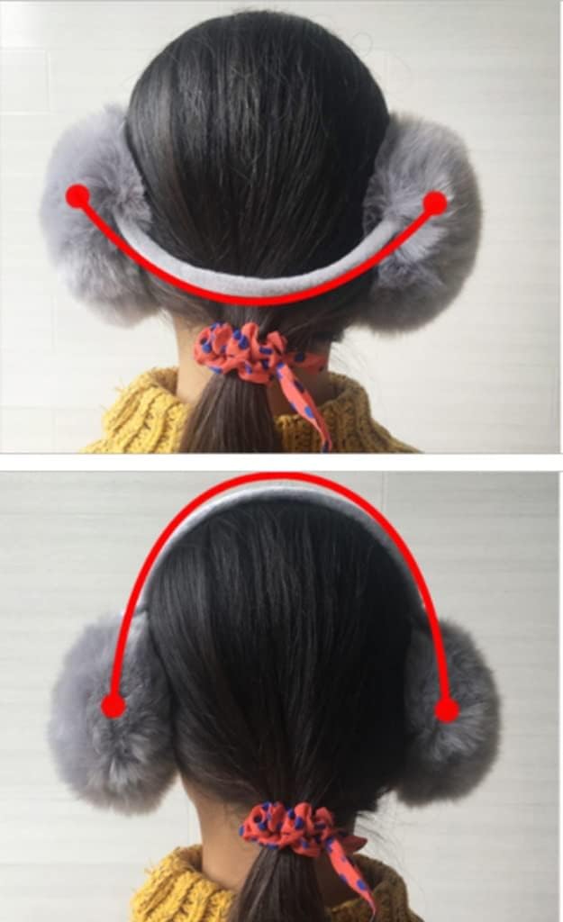 Ear Warmers Foldable Ear Warmers Detachable Faux Fur Earmuffs Winter Warm Windproof Ear Warmers Unisex for Men and Women (Color : D)