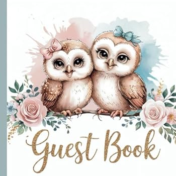 Owl Baby Shower Guest book: Beautiful Baby Shower Guest Book + Plus Bonus Gift Tracker + Bonus Baby Shower Printable Games You Can Print Out to Make Your Baby Shower Even More Memorable (Volume 1)