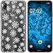 Produktbild PhoneNatic Case kompatibel mit Huawei P20 Lite Silikon-Hülle X Mas Weihnachten Schneeflocken M2