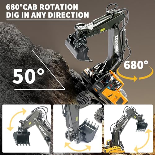 Id Gerilla GERILLABC1043 Remote Control Excavator Toy, Present For 4 5 6 7 8 9 10 11 Year Old, Rc Construction Toys thumb #5