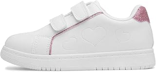 XL Kids White Double Easy Fasten Flat Trainer