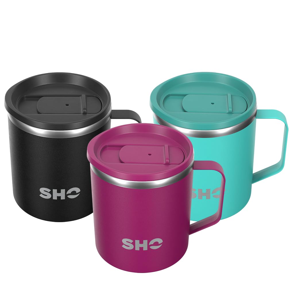 Flexi - Ultimate Insulated Stainless Steel Reusable Coffee Mug - 4 Hours Hot, 8 Hours Cold - 370ml - BPA Free (370ml, Very Berry)