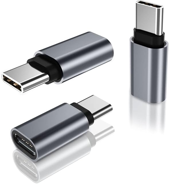 USB Type C Extension Adapter 3Pack,PD 100W 3.1 Gen2 Female to Male Extender Converter,Thunderbolt 3 Extended Connector Compatible for Lifeproof Otterbox Case,MacBook Pro,Samsung DEX Station,Galaxy S23