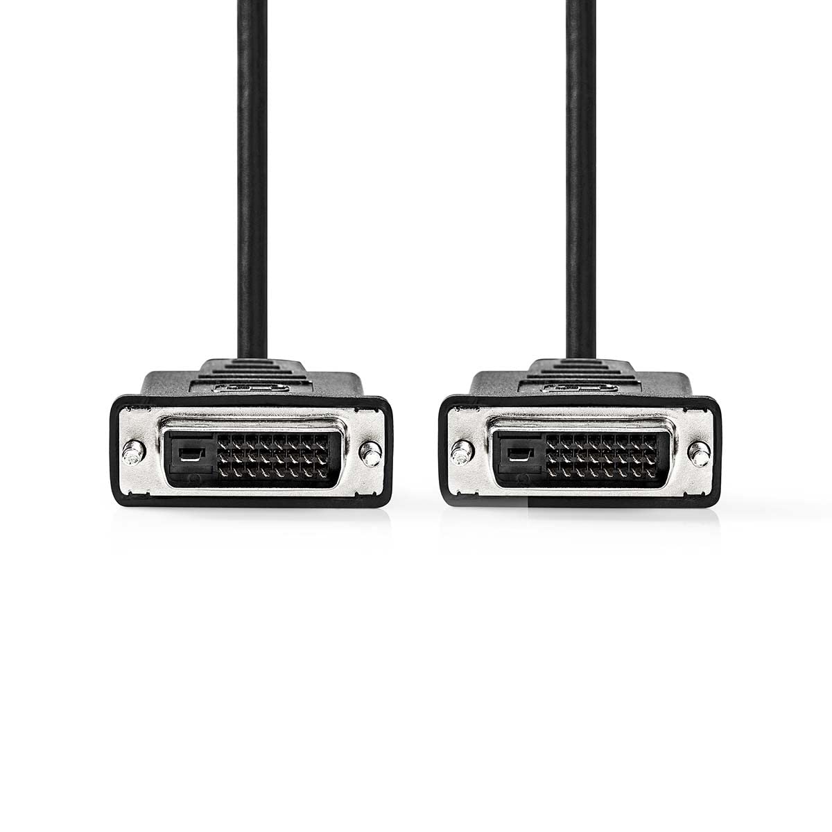 NEDIS Cavo DVI | DVI-D 24 + 1 Pin Maschio | DVI-D 24 + 1 Pin Maschio | 2560x1600 | Placcato Nickel | PVC | Nero | Polybag 10.0 m 10.0 m