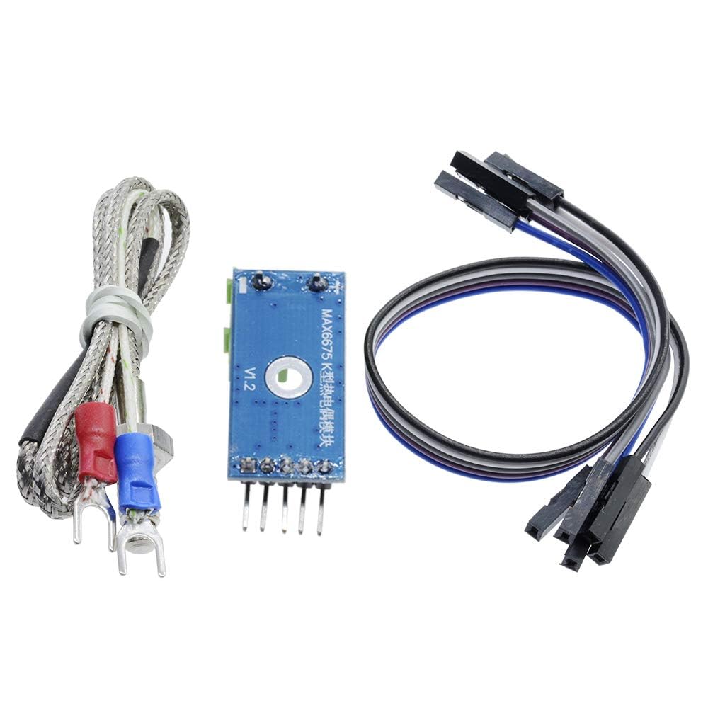 Aideepen 2PCS MAX6675 Module+K Type Thermocouple Temperature Sensor Set M6 Screw with Free Cable DC3~5V