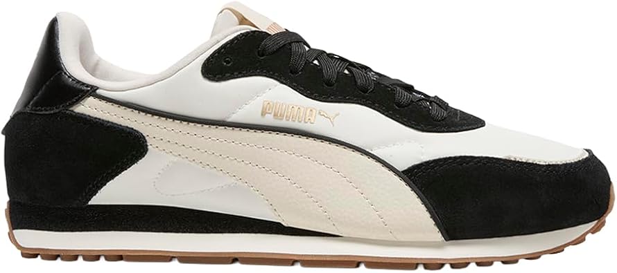 PUMA Womens St Miler Rose Lace Up Sneakers Shoes Casual - Black, Off White