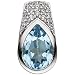 Produktbild JOBO Damen-Anhänger aus 925 Silber mit Blautopas und Zirkonia