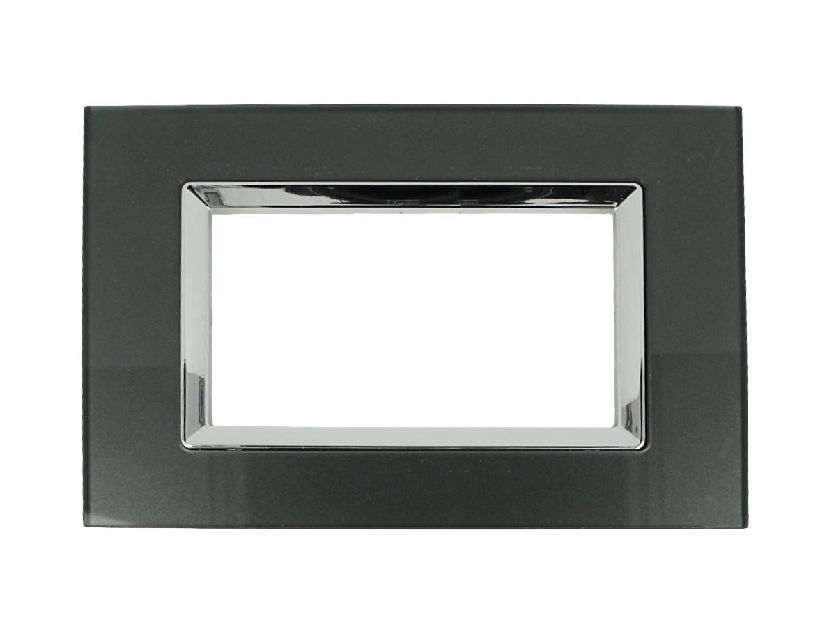 Placca Plexiglass Per Bticino Living - 4 Moduli, Effetto Vetro, Colore Bianco - Foto 3