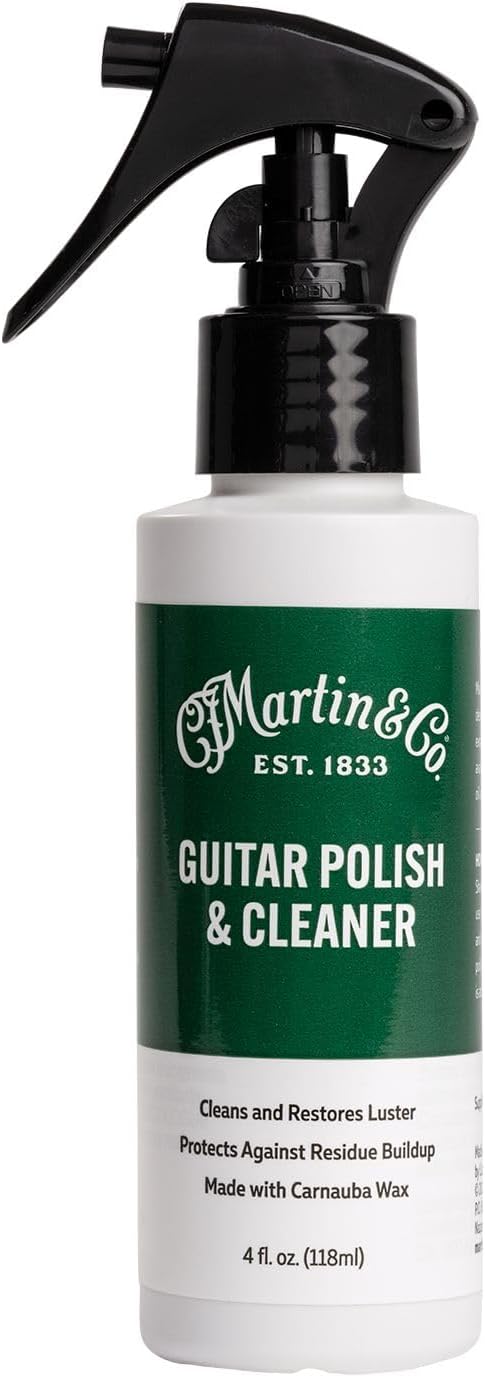 Martin Guitar Cleaning Kit | Complete Bundle with Polish, Microfiber Cloth, Detailer & Strings | Pro-Level Care for Acoustic Guitars