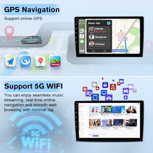 AWESAFE Car Radio 8Core 64GB for Dodge Ram 1500 2500 2009-2012 with CarPlay — 사진 3