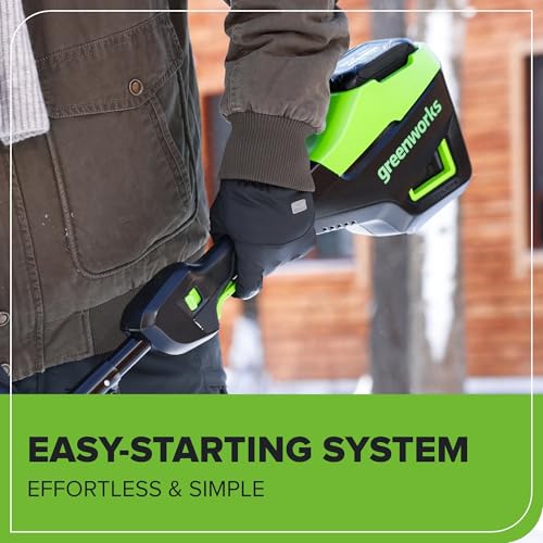 Greenworks 80V 12" Brushless Cordless Snow Shovel with LED Light, 2.0Ah Battery and Charger Included by Greenworks - Image 2