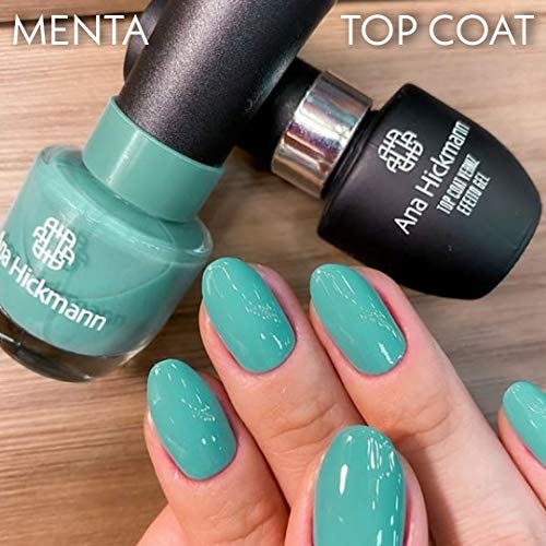 Ana Hickmann Esmalte 9 Ml Tratamento Top Coat Verniz Efeito Gel