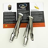 RÄUCHERZANGE - 2er Set - 11,5 cm zum Räuchern & Ausräuchern - Räucherzubehör für Räucherwerk & Räucherkohle, Rauhnächte, Hausreinigung, Weihrauch, Myrrhe, Räucherstoffe - mit Anleitung - SONNLICHT