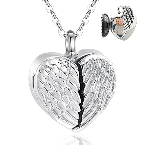 Collier de cendres de crémation pour femme en argent 925, bijou souvenir avec pierre de lune 45cm