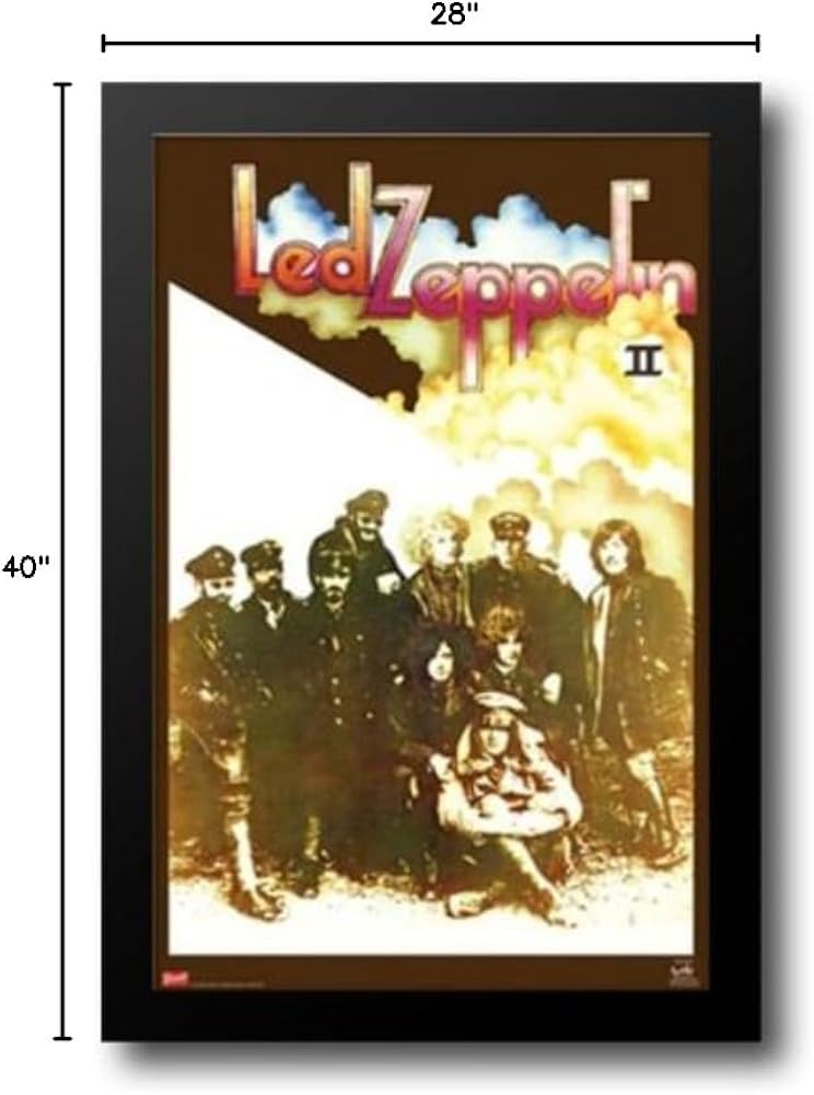 Amazon.com: Led Zeppelin - II 28x40 Framed Art Print: Artwork
