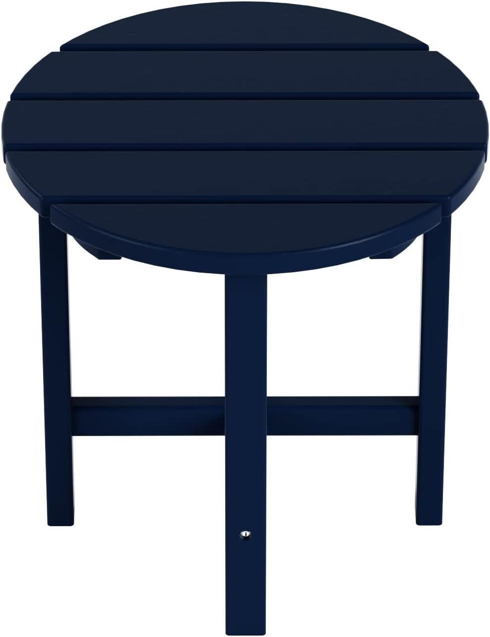 WO WESTIN OUTDOOR HDPE Altura Round 18" Side Table,Navy Blue