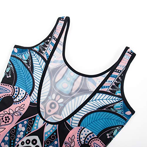 JPOJPO Maiô feminino sexy de corte alto peça única divertido, A12, 3X-Large