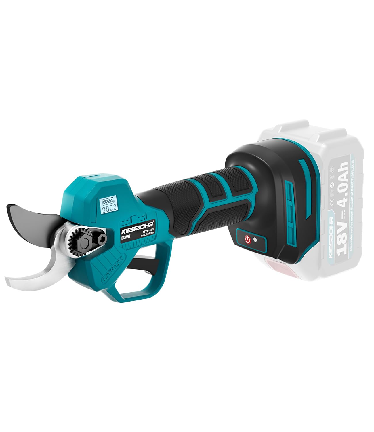 CSS02 Akku Astschere Kompatibel mit Makita 18V Akku, 25mm Elektrische Gartenschere Bürstenloser mit Sicherheitsschalter Softgrip, Elektrisch Baumschere Akkuschere (ohne Akku und Ladegerät)