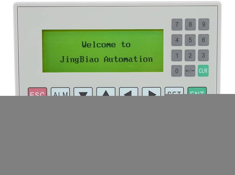 OP320-A 3.7 Inch Text Display HMI Smart HMI LCD Screen Text Display Module Text Display Board Supports S485/RS232 Communication Port with Cable for PLC