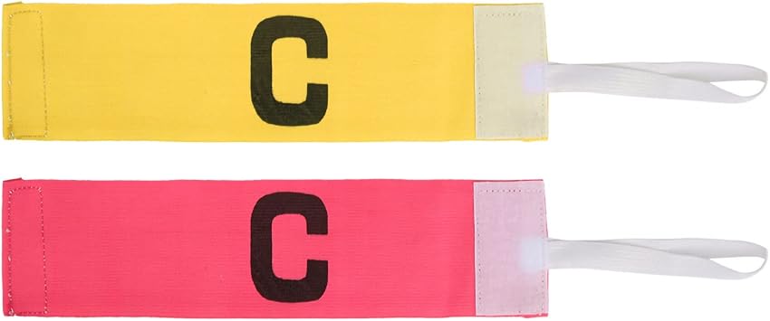 Gavigain 10Pcs Captain Arm Bands for Soccer, Running Exercise Football Header Game Brassard Armband Elastic Paste Winding C Word