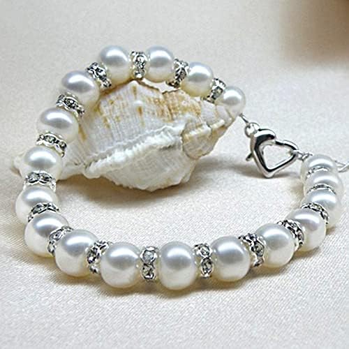 JustYit 400 Pcs 6mm 8mm Sparkling Crystal Spacer Beads Rondelle Tone Rhinestones Beads Spacer Beads for Jewellery Making, Bracelets, Necklace, Gold/Silver