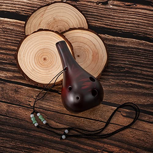 Deekec Ocarina 6 Hole Ice Crack Triforce Ocarina - Ceramic Ocarina,Fire #TOP3
