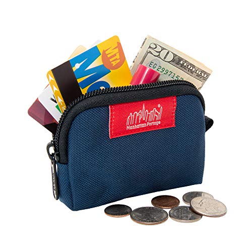 Manhattan Portage Stars And Stripes Coin Purse ( Navy, Eclectic Colors, Zipper Closure, Pouch, Credit Card, Id Card, Jewelry, Keys, Water Resistant, Gift, 1000D, Everyday Carry, American Flag ) #TOP2