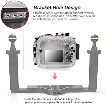 Amazon.com : SeaFrogs 40m/130ft Underwater Camera Housing for