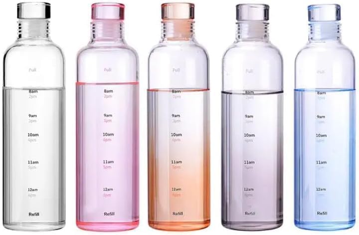 SHIPROQK Motivational Borosilicate Glass Water Bottle - Image 3