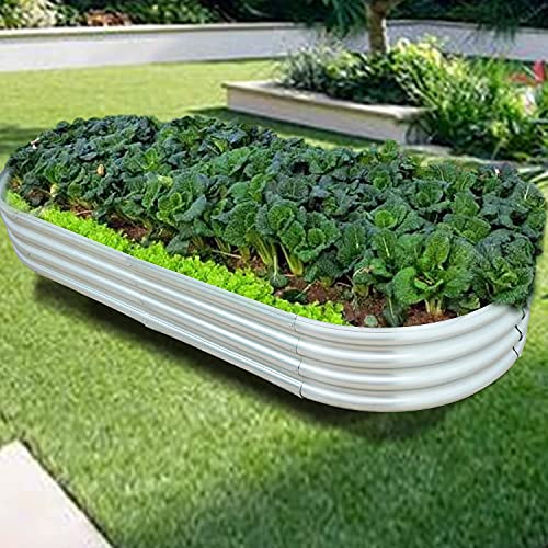 Topadorn Planters Raised Bed Vegetable Flower Grow Bed Steel Kit Metal Planter Box Container For Outdoor Garden Patio Balcony #TOP3