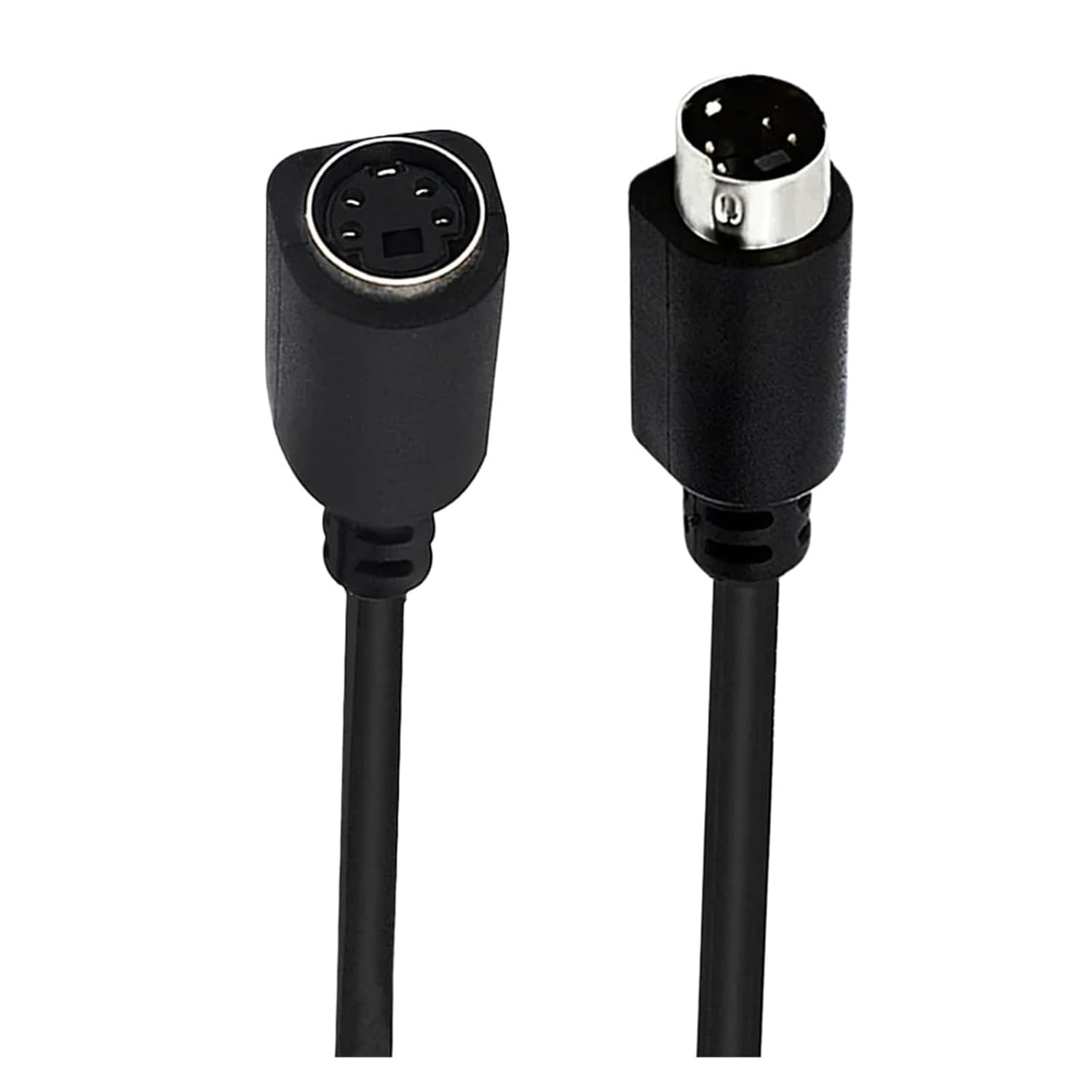90 Degree Bend Male and Female S-Video Video Cord 4-pin PVR, DVD Player(S-Video 4P Male and,0.5m)