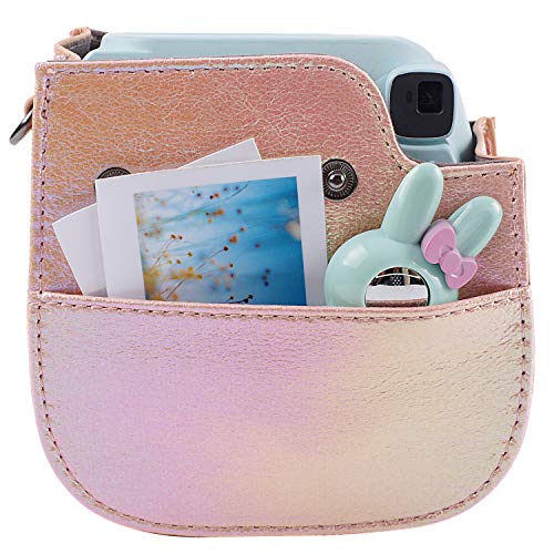Protective & Portable Case Compatible with Polaroid fujifilm Instax Mini 11/9 / 8/8+ Instant Film Camera with Accessory Pocket and Adjustable Strap (Pink 1) - Thumbnail 3