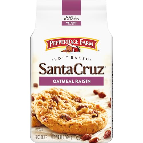 Pepperidge Farm Santa Cruz Soft Baked Oatmeal Raisin Cookies, 8.6