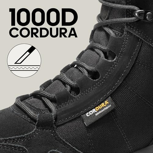 Image of NORTIV 8 Men's Lightweight Military Tactical Work Boots Outdoor Hiking Motorcycle Combat Boots