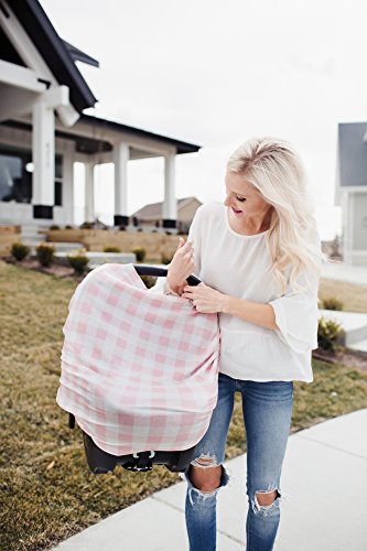 Image of Copper Pearl Nursing Cover for Breastfeeding - Multi-Use Baby Car Seat Cover, Stroller Cover & Breast Feeding Cover Up for Women, Stretchy Breathable High Quality Cover for Boy or Girl, London
