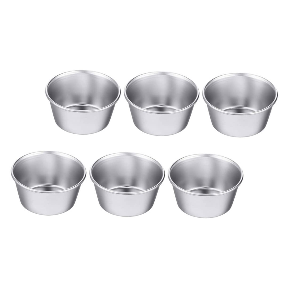 MAGICLULU 18 Piezas Molde De Pastel De Acero Carbono Latas De Tarta Pequeñas Artilugio Para Hornear Mini Tartaleta Molde Para Tarta De Queso Molde Para Hornear Silver Acero Carbono