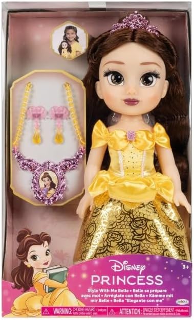 Disney Style with Me 14" Toddler Doll with Child Sized Jewelry -Belle