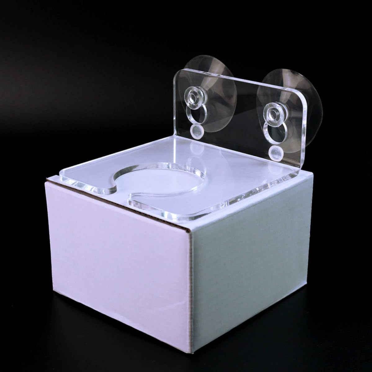Gadpiparty Acrylic Wine Glass Holder with Suction Cup, Bathroom