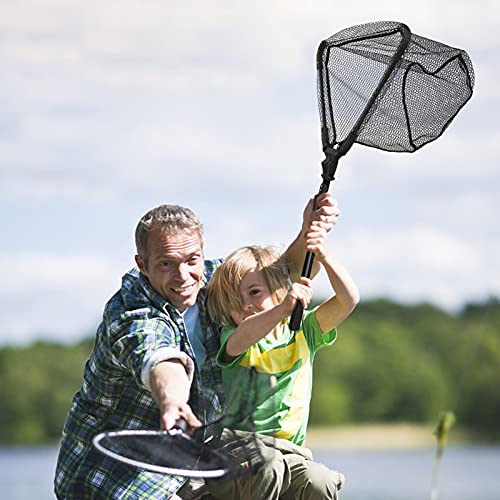 Neween Folding Fishing Net Collapsible Telescopic Pole Fishing Landing Net For Saltwater Freshwater Extending For Trout Bass Salmon, Fish-Friendly Mesh For Safe Release (Fixed Pole) #TOP6