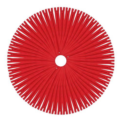 Image of Mandala Crafts 85 PCs Red Assorted Lengths Nylon Zippers for Sewing