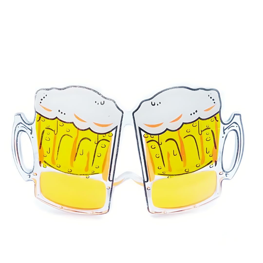 MONKEYTAIL Overflow Beer Mug Eyeglasses | 1 Pc | Funny Drinking Goggles for Bachelorette Parties, Events, & Celebrations | Ideal for Photo Booths