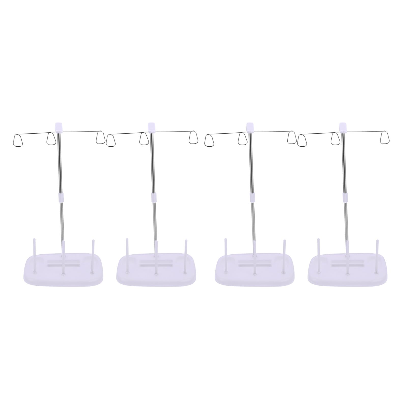 Hohopeti 4piezas Bastidor de Hilo de Bordar Portacarretes de Coser Soporte para Carretes de Hilo Organizador para Máquina de Coser Unidades para Proyectos de Bordado Casa