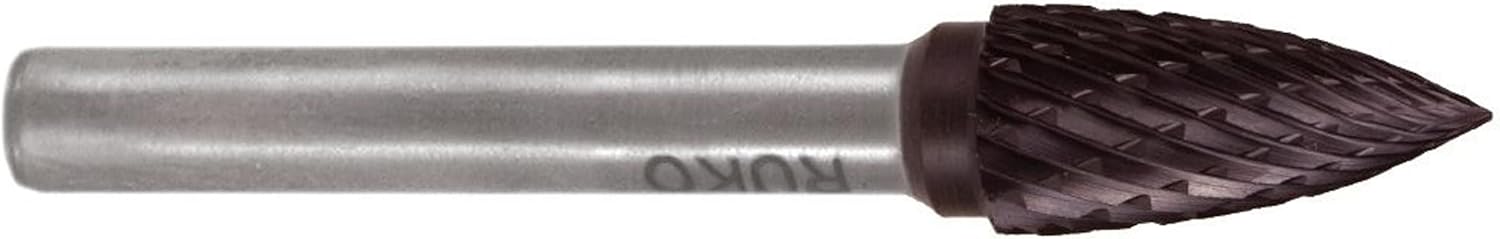 Ruko 116027TC – Carbide End Mills TiCN Form G – SPG Pointed Arc (10 x 60 mm)