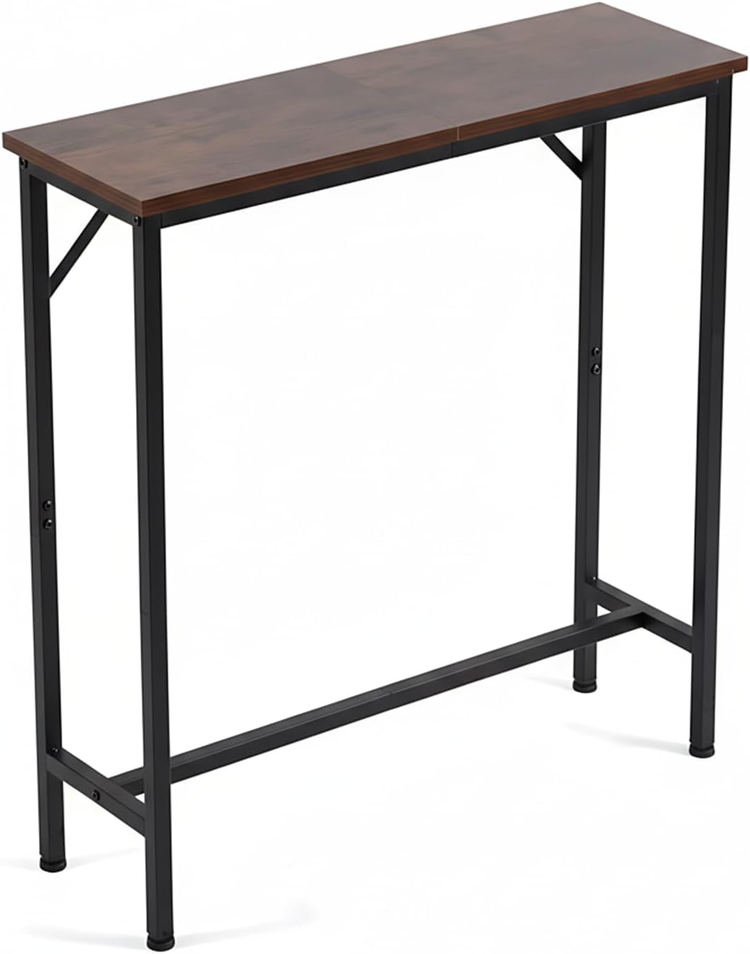 LITA Console Table, 29.5" Narrow Entryway & Thin Sofa Table for Behind Couch, Accent Table for Hallway, Living Room & Bedroom, Rustic Brown