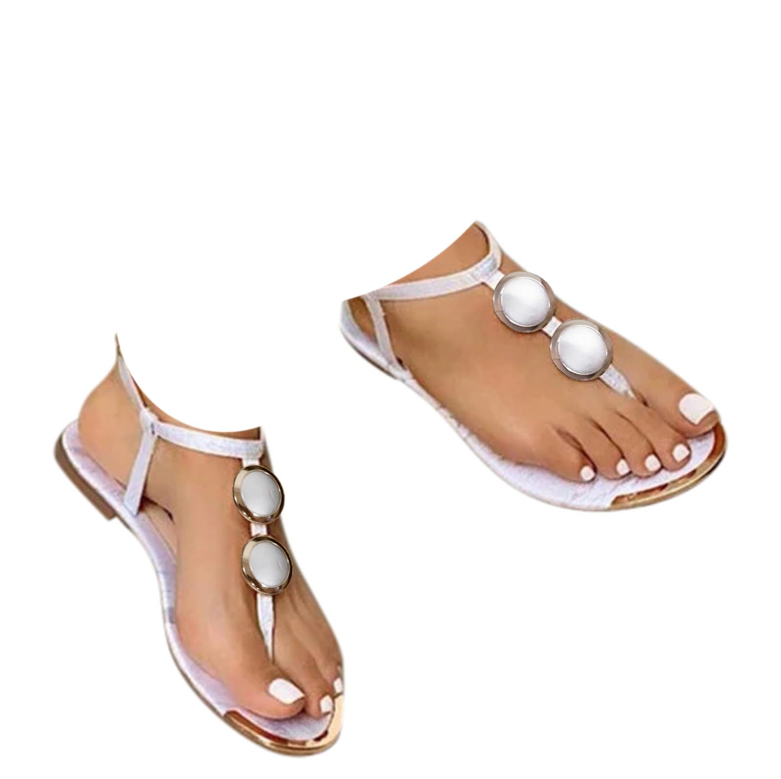 Wedge Sandals For Women Sandals Open Womens Casual Summer Toe Women's Platform Sandals Chunky Heels For Women Femme Shoes Dressy Casual Espadrilles Femme 2026 Orthotic Thong Sandals 9 White
