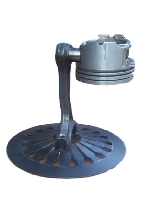 Peach Vibe Auto-niture Metal Silver Tabletop Piston Ashtray