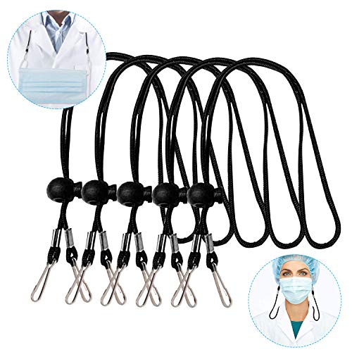 10 Pack Lanyards for Masks, BLScode Convenient Glasses Holder Rope, Ear Pressure Relief Extender Strap Handy with Holder Hanger Around The Neck for Adults and Kids