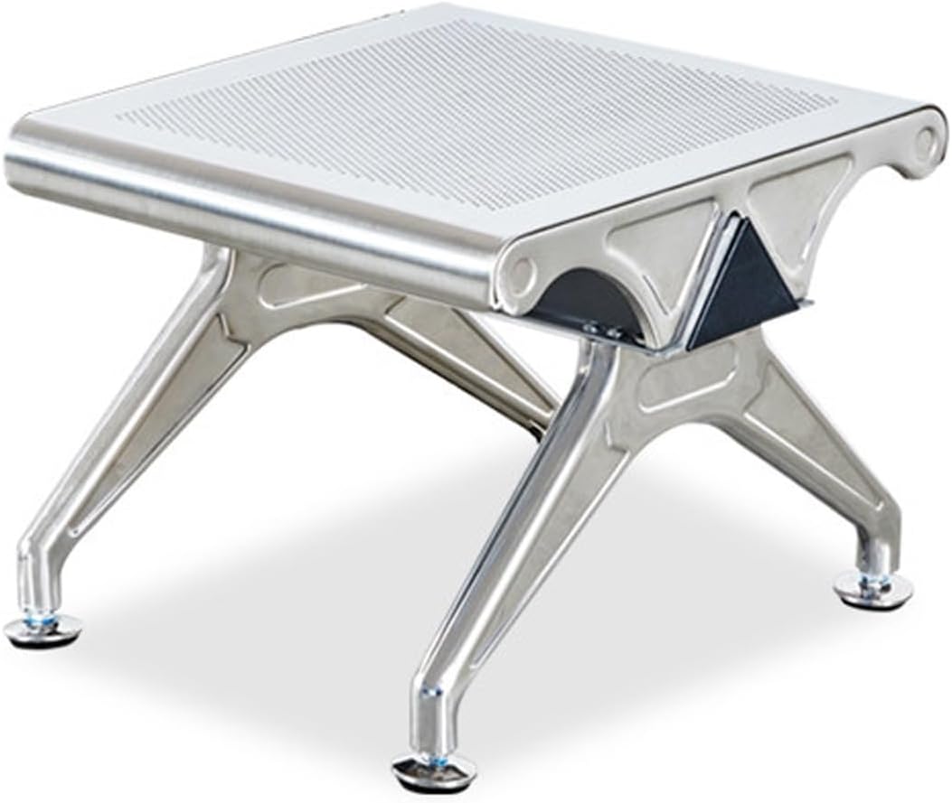 Waiting Room Chairs, Heavy Duty Office Guest Reception Bench, Durable PU Leather Lobby Chairs for Office, Hospital, Airport, Conference(Silver,1 Seat)